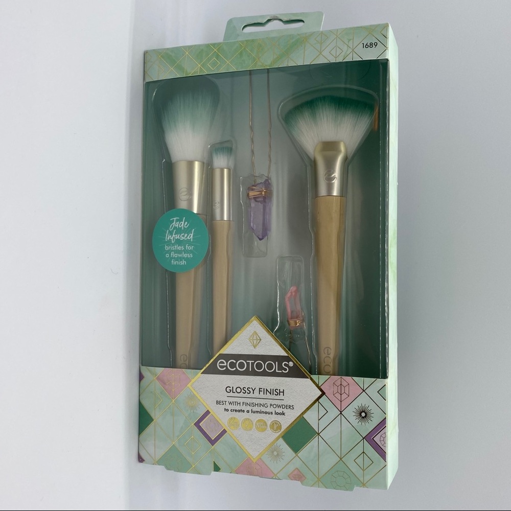 Ecotools Glossy Finish Jade-infused Brushes
